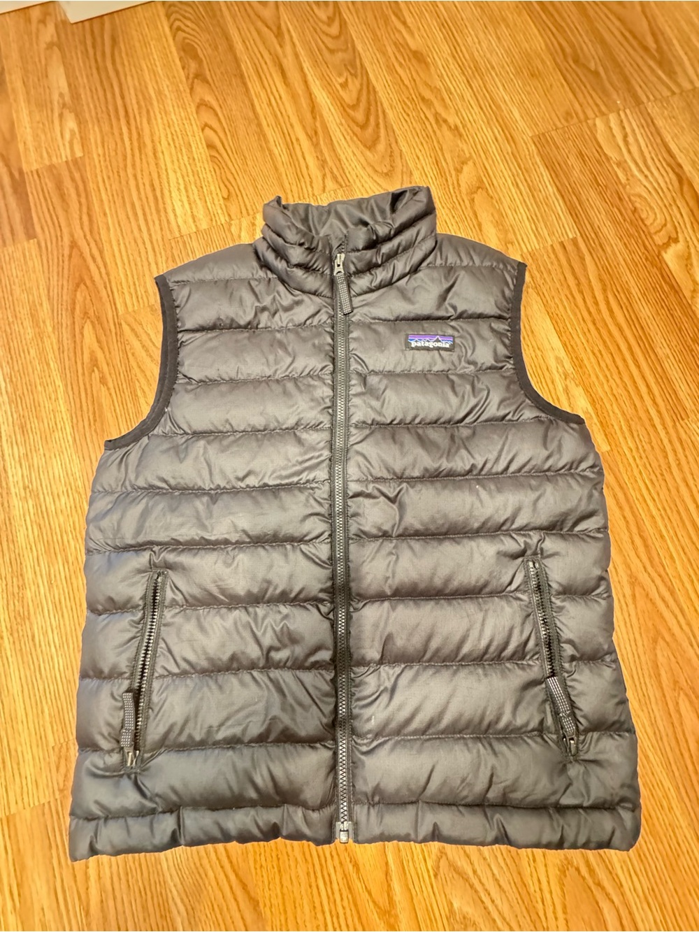 Patagonia Boy’s Gray Packable Down Vest